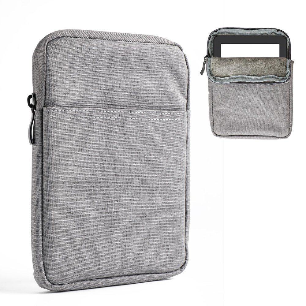 E-Reader Sleeve for Kindle 6-7 Inch Device, Ereader Protective Pouch Tablet Protective Cover E-Reader Sleeve Case (Gray)