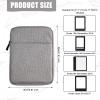 E-Reader Sleeve for Kindle 6-7 Inch Device, Ereader Protective Pouch Tablet Protective Cover E-Reader Sleeve Case (Gray) view 2