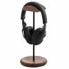 JevLoN Headset Holder Stand Headphone Holder with Wood and Aluminum Desktop Headphone Stand Headset Stand for Desk with Heavy Duty Wood Base, Headphones Stand for All Headphone Sizes view 1