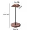 JevLoN Headset Holder Stand Headphone Holder with Wood and Aluminum Desktop Headphone Stand Headset Stand for Desk with Heavy Duty Wood Base, Headphones Stand for All Headphone Sizes view 2
