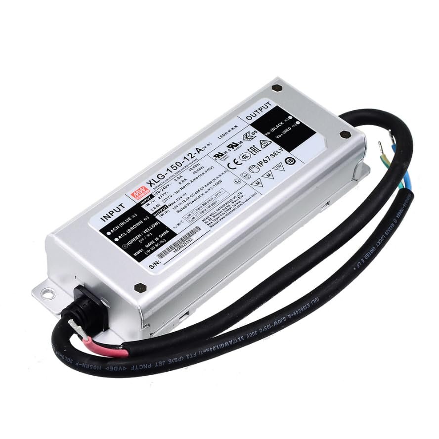 Mean Well XLG-150-12-A 150W Constant Power Mode LED Driver XLG-150 12V 12.5A