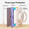 ACEMO for iPad Air 13 inch Case M3 M2 with Pencil Holder, 360 Rotating Kickstand Handle, Shoulder Strap for Kids Girls Heavy Duty Protective Cover for iPad Air 13 2025 2024, Pink view 3