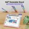 ACEMO for iPad Air 13 inch Case M3 M2 with Pencil Holder, 360 Rotating Kickstand Handle, Shoulder Strap for Kids Girls Heavy Duty Protective Cover for iPad Air 13 2025 2024, Pink view 4