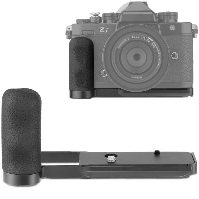 Haoge Zf Handle Grip for Nikon ZF Camera Foregrip L-Shape Grip, with Ergonomic Silicone Side Handle MHG-ZFB,Arca Swiss Type Plate for DJI RS2/RS-C2/RS3/RS3-PRO/RS3 Mini Gimbal Stabilizer,Black