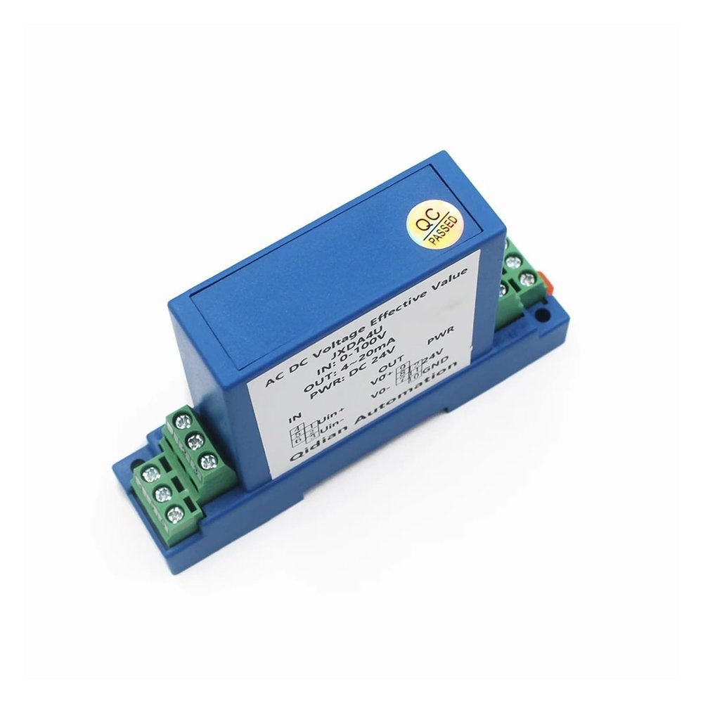 GVMUKNYE 0-5V 0-10V Output AC Voltage Transmitter 50V/75V/100V/200V/300V/500V/1000V High Voltage Sensor DC12V(AC0-110V Input,0-10V)