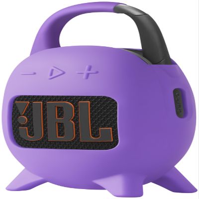 Geiomoo Silicone Carrying Case for JBL Clip 5, Protective Portable Scratch Shock Resistant Cover (Purple)
