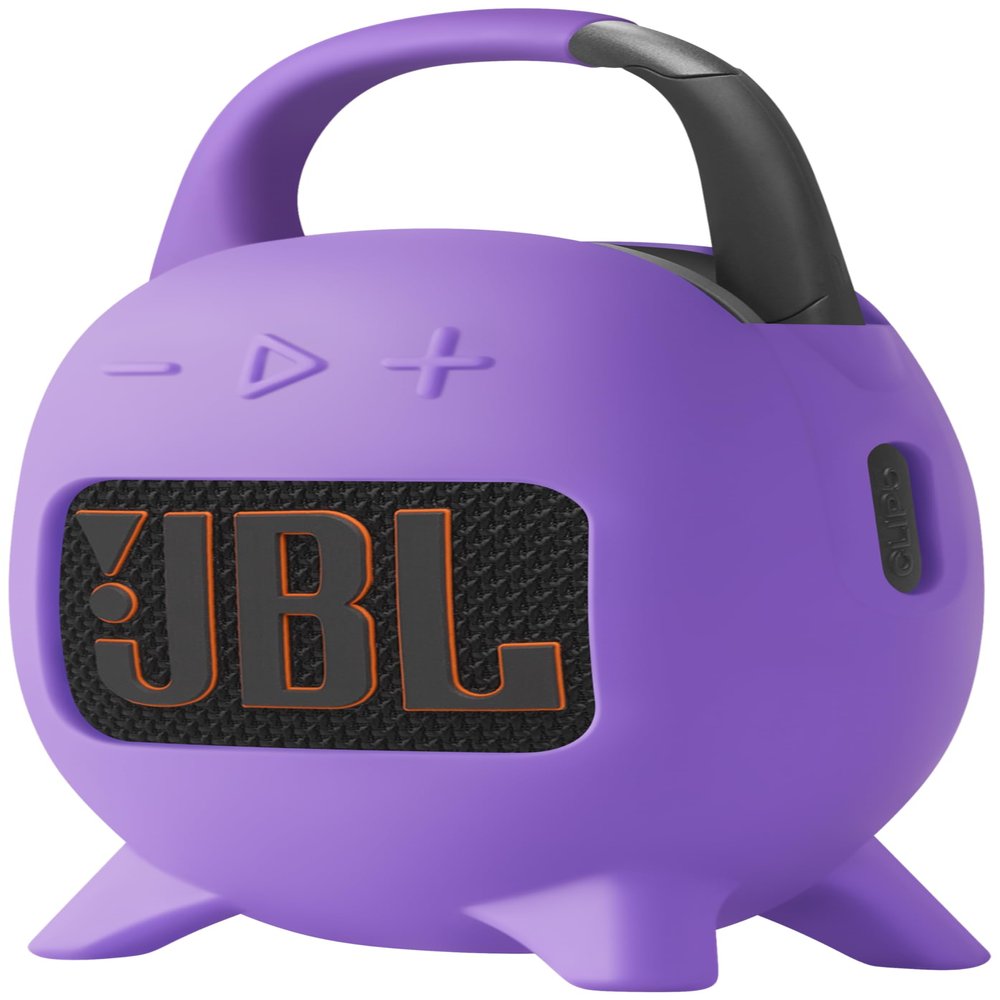 Geiomoo Silicone Carrying Case for JBL Clip 5, Protective Portable Scratch Shock Resistant Cover (Purple)