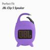 Geiomoo Silicone Carrying Case for JBL Clip 5, Protective Portable Scratch Shock Resistant Cover (Purple) view 2