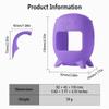 Geiomoo Silicone Carrying Case for JBL Clip 5, Protective Portable Scratch Shock Resistant Cover (Purple) view 3