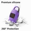 Geiomoo Silicone Carrying Case for JBL Clip 5, Protective Portable Scratch Shock Resistant Cover (Purple) view 4