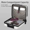 16 Inch Carry On Luggage with 2 Compartments for 14 & 15 Laptop, 16.14*8*17.12 Rolling Briefcase, Lightweight Hardshell ABS+PC Suitcase with Spinner Silent Wheels, for Business Trip, Milky White view 4
