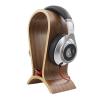 JevLoN Headphone Stand Wood, Headset Stand for Desk, Walnut Gaming Headphone Holder, Universal Headset Holder, Headphone Decoration Stand, for All Headphone Sizes(Walnut) view 1