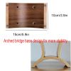 JevLoN Headphone Stand Wood, Headset Stand for Desk, Walnut Gaming Headphone Holder, Universal Headset Holder, Headphone Decoration Stand, for All Headphone Sizes(Walnut) view 3