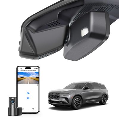 Mangoal Front 4K & Rear 1080p Dash Cam fit for Ford Lincoln Nautilus Gen2 CDX707 2024 2025 2026, UHD 2160P Video, WiFi, App, 128GB Card