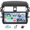 8Core 4+64G Car Radio for Toyota Corolla 2009-2013: Upgrade 9 Inch 1280x800P IPS Touchcreen Stereo with 5G-WiFi GPS Navigation CarPlay Android Auto Bluetooth FM 1080P Backup Camera SWC view 1