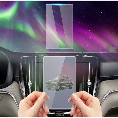 xjzshly Tempered Glass Screen Protector Foil Compatible with 2024 2023 2022-2018 Volvo XC40/XC60/XC90 8.7 Inch Navigation Display Touchscreen Cover Accessories Protective Film 9H Anti-Fingerprint