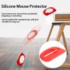 Sunicon Apple Magic Mouse 1&2 Silicone Cover, Ultra-Thin, 360 Protection, Comfortable, Red view 2