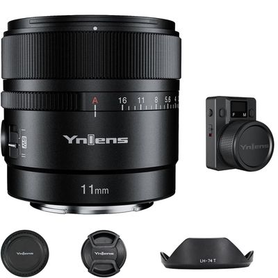 YONGNUO YN11MM F1.8S w/Remote Controller for Sony 11mm F1.8 Large Aperture Fixed Prime Lens Auto Focus APS-C Frame Ultra Wide Angle Lens for Sony E Mount Mirrorless Cameras