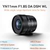 YONGNUO YN11MM F1.8S w/Remote Controller for Sony 11mm F1.8 Large Aperture Fixed Prime Lens Auto Focus APS-C Frame Ultra Wide Angle Lens for Sony E Mount Mirrorless Cameras view 2