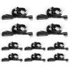 10PCS Walkie-Talkie-Compatible 2-Pin Earpiece with Mic, Covert Air Tube Design, Big PPT Compatible for CP185, CP200, CP200D, RDM2070D, BPR40, Black, Ideal for Professional Communication view 1