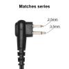 10PCS Walkie-Talkie-Compatible 2-Pin Earpiece with Mic, Covert Air Tube Design, Big PPT Compatible for CP185, CP200, CP200D, RDM2070D, BPR40, Black, Ideal for Professional Communication view 2