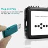 Cassette Tape Player, Portable USB Cassette To MP3 Converter with Headphone and Playback Function, Press The Play Button After Stopping To Check The File Just Recorded, Save To USB Flash Drive Direct view 3