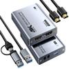 Fulfalic Video Capture Card, Audio Video Capture Card, USB 3.0 Capture Card 4K HDMI Loop-Out, 1080P 60FPS/2K 30FPS Videogame Capture for Streaming, Works forPS5/Switch/Camera/PC view 1