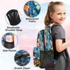 Backpack with Lunch Box Travel Backpack Colorful Butterfly Floral Bookbag & Lunch Bag Insulated Lunchbox Waterproof Daypack Laptop Backpack Freezable Lunch Bag view 3