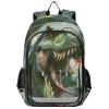 ALAZA Comic Book Illustrated T-rex Dinosaur School Backpacks Travel Laptop Bag Kids Bookbag for Girls Boys Teens Women Men view 1