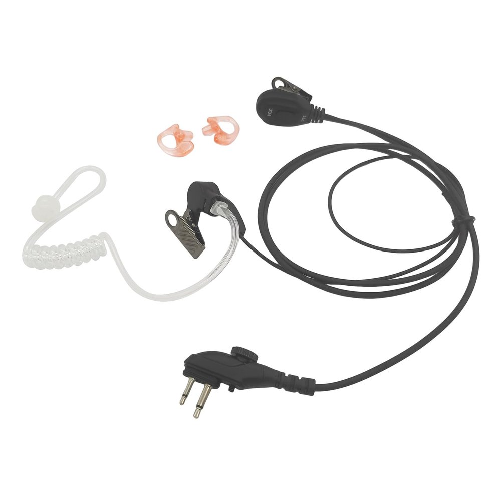 PZYPYM Vox Headset Walkie Talkie Earpiece Mic 2 Pin Screw Ear Piece Two Way Radio Earphone Headphone with Microphone for Hyt Hytera bd pd 502i 552i 602i 612i 482i 402 502 562i 662 tc 508
