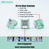 Zjmehty Gateron Jade Series Dual-Stage Spring Pre Lubed Switches Silver V3 Pro,3-Pin 45gf Linear/RGB/LED Switches for Mechanical KeyboardSilver V3 Pro,72pcs view 2