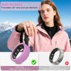 MAKCPOIMER 3/6 Pack Ring Cover for RingConn Gen 2 Air, Elastic Silicone Ring Protector for RingConn Gen 2/1 Working Out Accessories Men Women (3P-Black+Blue+White, S (7/8/9/10/11)) view 3