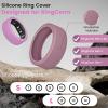 MAKCPOIMER 3/6 Pack Ring Cover for RingConn Gen 2 Air, Elastic Silicone Ring Protector for RingConn Gen 2/1 Working Out Accessories Men Women (6P-Black+Blue+White+Teal+Purple+Pink, S (7/8/9/10/11)) view 2