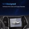 xjzshly Tempered Glass Screen Protector Foil Compatible with 2023 2022 2021 2020 2019 J*eep Cherokee 8.4 Inch Infotainment Radio Touchscreen Cover Accessories Protective Film 9H Anti-Fingerprint HD view 3