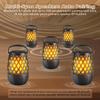 QUEQIMU Outdoor Bluetooth Speakers Waterproof Wireless Outdoor Speakers with Flame Lights, Tech Gadgets Gift for Men Dad Her, Multi-Sync up to 100 Speakers, HD Stereo Sound, IPX5 for Patio Porch Party view 2