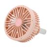 EUBUY Car Cooling Fan Mini USB Fan 360 Rotatable Cooling Air Fan 3 Speeds Car Cooling Clip Fan Portable Low Noise Car Vent Fan Vehicle Small Strong Wind Fan for Truck SUV Van Peach view 1
