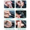 EUBUY Car Cooling Fan Mini USB Fan 360 Rotatable Cooling Air Fan 3 Speeds Car Cooling Clip Fan Portable Low Noise Car Vent Fan Vehicle Small Strong Wind Fan for Truck SUV Van Peach view 3