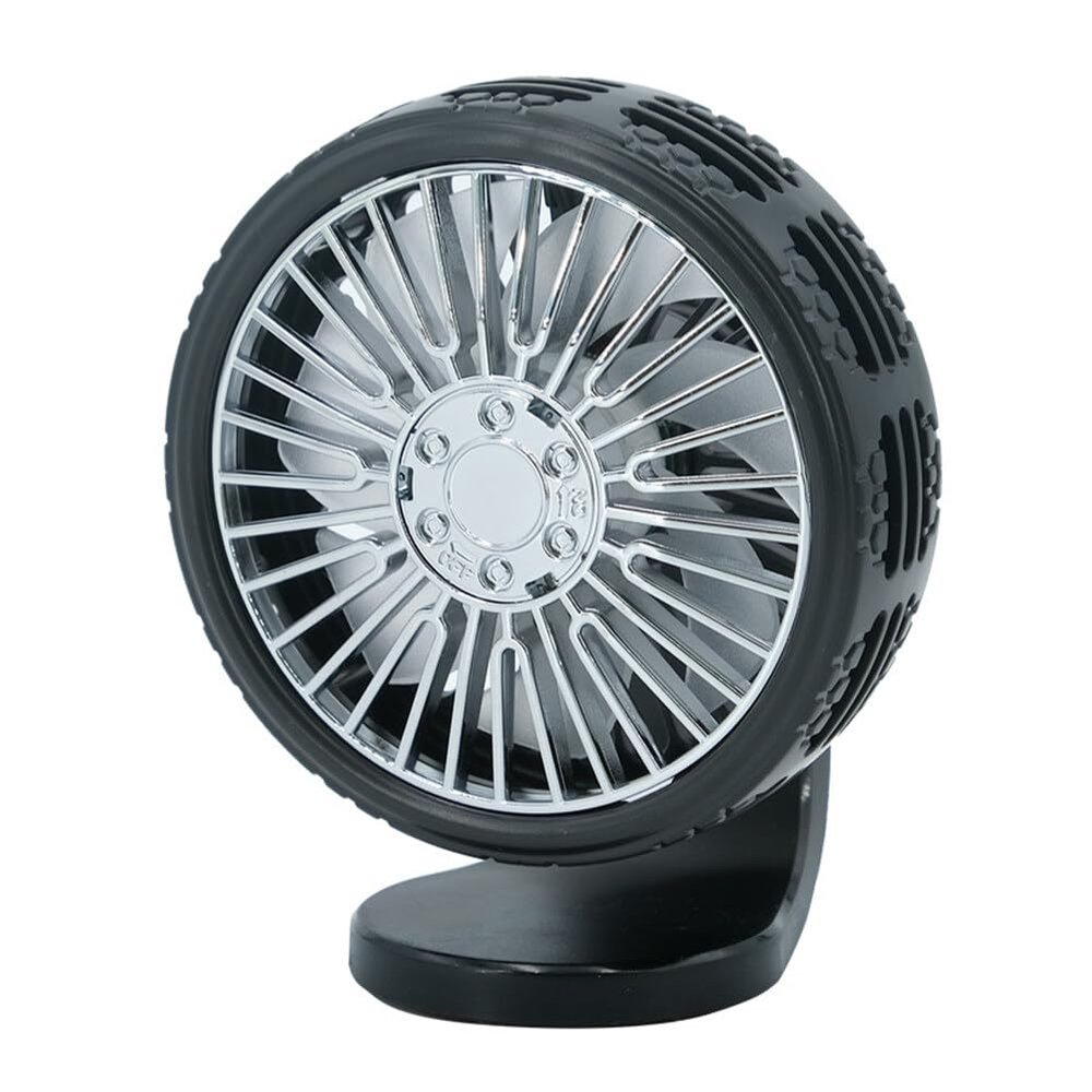 EUBUY Car Fan USB Fan for Car, 360 Rotatable Car Dashboard Fan with 3 Speeds Strong Wind Air Vent Fan with Quiet Brushless Motor Colorful Light for Car Vehicle Van Truck SUV