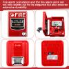 Relaxweex 4 Pcs Fire Alarm Pull Station Fire Warning Siren 12/24V DC Sound and Light Emergency Alarm Dual Action Manual Call Point with Key Security Horn Buzzer for Home or Office view 3
