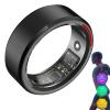 HFDJRWK Rechargeable Smart Ring Health Tracker with Sos Function, Sleep Ring, Body Movement Monitor(Black,11#) view 1