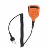 PZYPYM Radio Speaker Mic Shoulder Lapel Hand Microphone with 3.5mm Audio Jack Walkie Talkie Hands Free Mikes for Midland Two Pin GTX 1000 mxt275 lxt gmrs 75 785(Orange,IP65 Waterproof) view 2