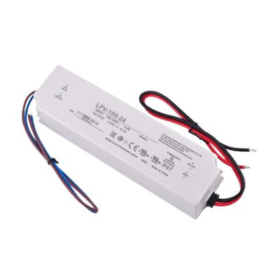 TorqCali LPV-100-24 (100.8W/24V/4.2A) Cost-effective LED Waterproof Power Supply, White