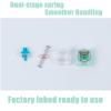 Jade Series Dual-Stage Spring Pre Lubed Switches Blue V3 Pro,3-Pin 60gf Clicky/RGB/LED Switches for Mechanical KeyboardBlue,108pcs view 3