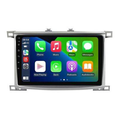 10.1" Touch Screen 8Core 4+64GB Car Stereo for Toyota Land Cruiser LC 100 2002-2007 Dash Kit, Android 13 GPS Navigation Multimedia Player with Car-Play Android Auto/Rear View