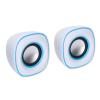 USB Speaker Mini Portable Computer Stereo Sound Box Loudspeaker 3.5mm Audio Socket for Laptops Desktops Smartphones, RMS 3Wx2, Antimagnetic Speakers view 3