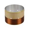 1Pair 75.5MM Speaker Bass Voice Coil White Aluminum Sound Air Outlet for Subwoofer Speaker Repair Accessories view 2