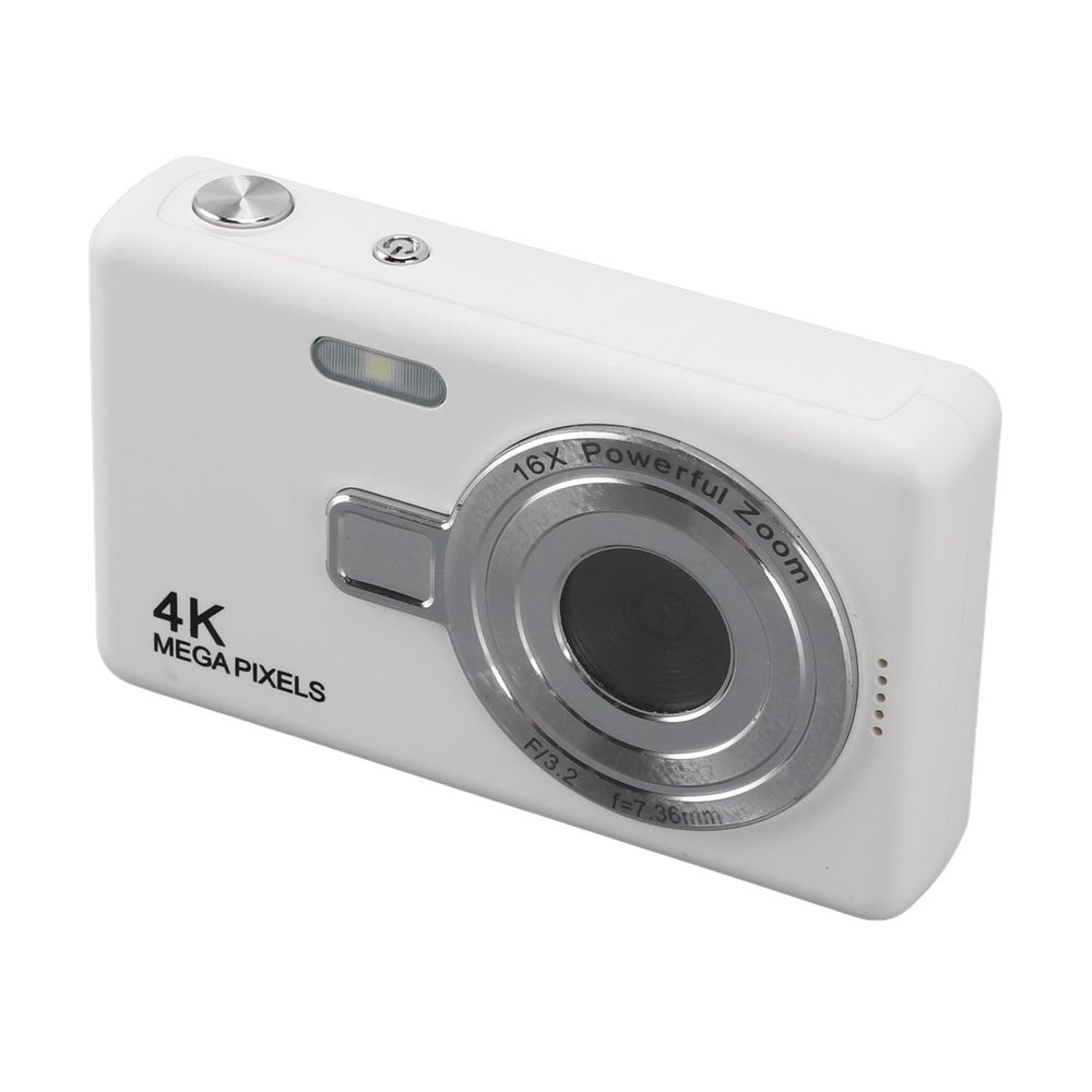 12MP 1080P Pocket Digital Camera, 16X Zoom Auto Focus Camera for Student Vloggers, 2.4in TFT Screen, Multifunctional Kids Camera with Beautification, for Holidays, Graduations