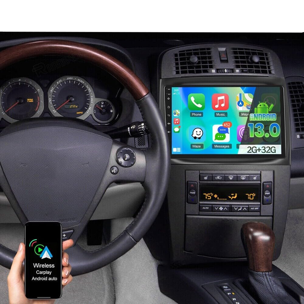 10 in Big Screen Radio Upgrade Android 13 Fit for CTS 2003-2007 HD Touchscreen Wireless Car-Play Bluetooth Stereo
