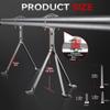 12'' Adjustable Antenna Mast Wall Mount Bracket, 2 Pcs Antenna Stand Off Bracket, Heavy Duty TV Antenna Mounting Brackets, Antenna Wall Mount 12 Inch, Wall Mount Mast ClamTripod Bracket & Y-Brackets view 2