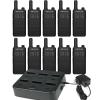 Retevis B3H Walkie Talkies(10 Pack) Bundle with Six-Way Charger(1 Pack),Rechargeable Long Range Two Way Radio for Adults,New Version of RT22(3.0), 2 Way Radio with 1620 mAh Battery view 1